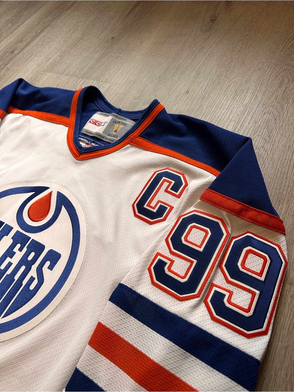 Vintage Gretzky Edmonton Oilers CCM Hockey Jersey